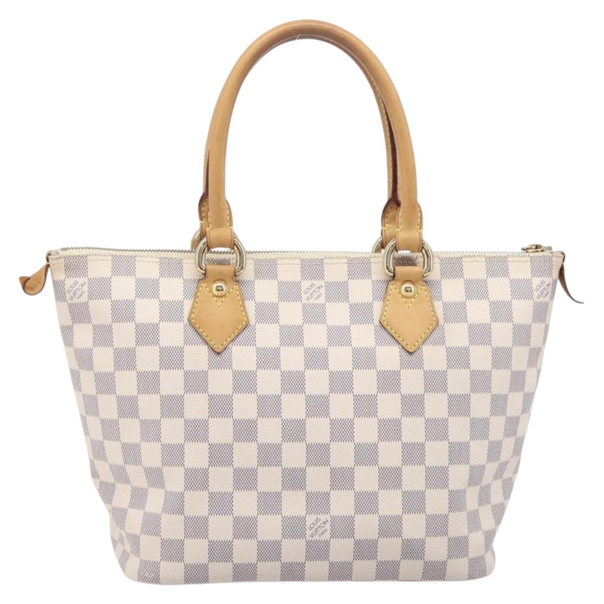 LOUIS VUITTON Damier Azur Saleya PM Tote Bag N51186 LV Auth 213960V