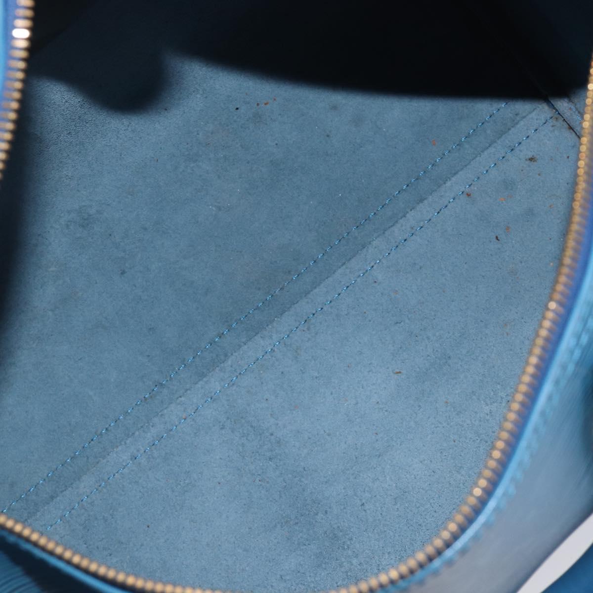 LOUIS VUITTON Epi Speedy 30 Hand Bag Toledo Blue M43005 LV Auth 213968V