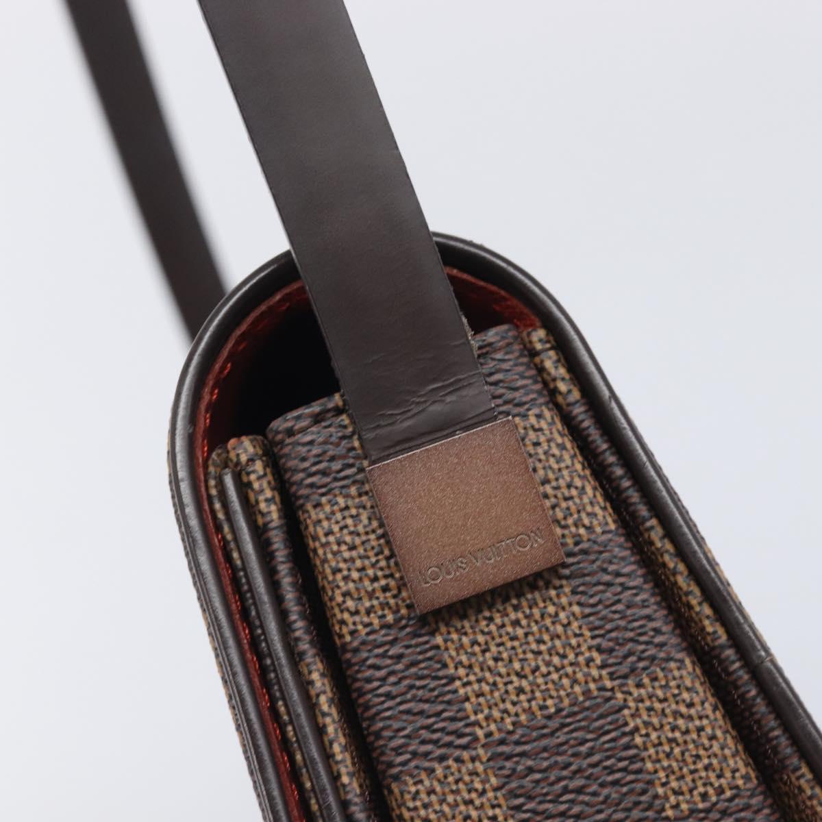 LOUIS VUITTON Damier Ebene Tribeca Ron Shoulder Bag N51160 LV Auth 213988V