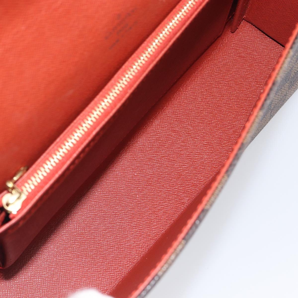 LOUIS VUITTON Damier Ebene Tribeca Ron Shoulder Bag N51160 LV Auth 213988V