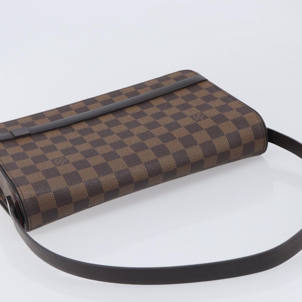 LOUIS VUITTON Damier Ebene Tribeca Ron Shoulder Bag N51160 LV Auth 213988V
