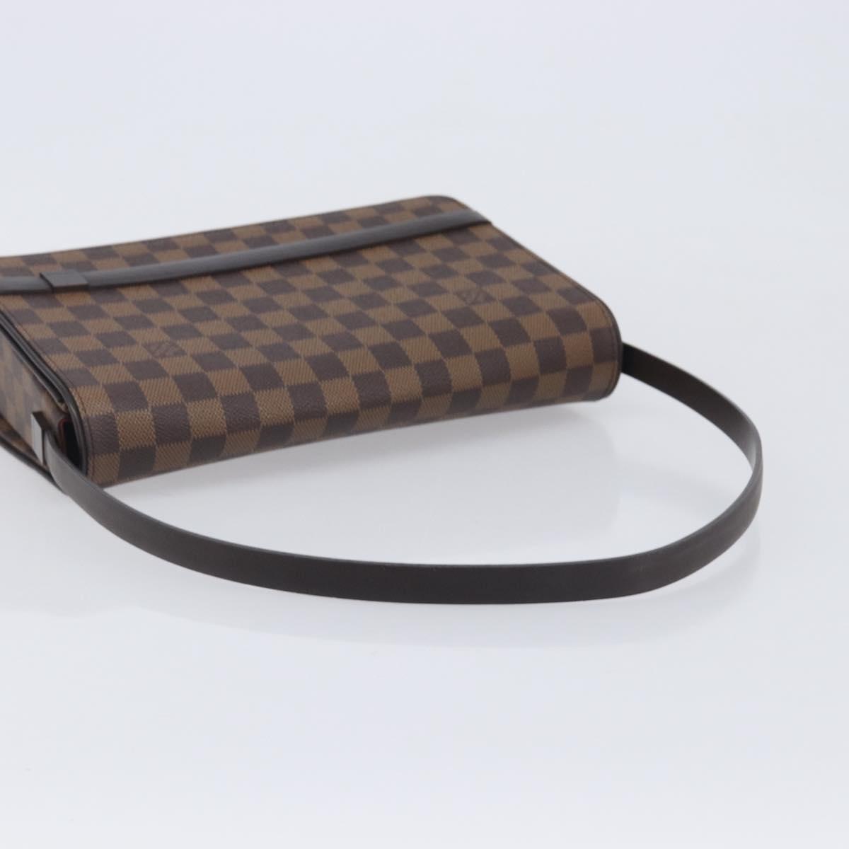 LOUIS VUITTON Damier Ebene Tribeca Ron Shoulder Bag N51160 LV Auth 213988V