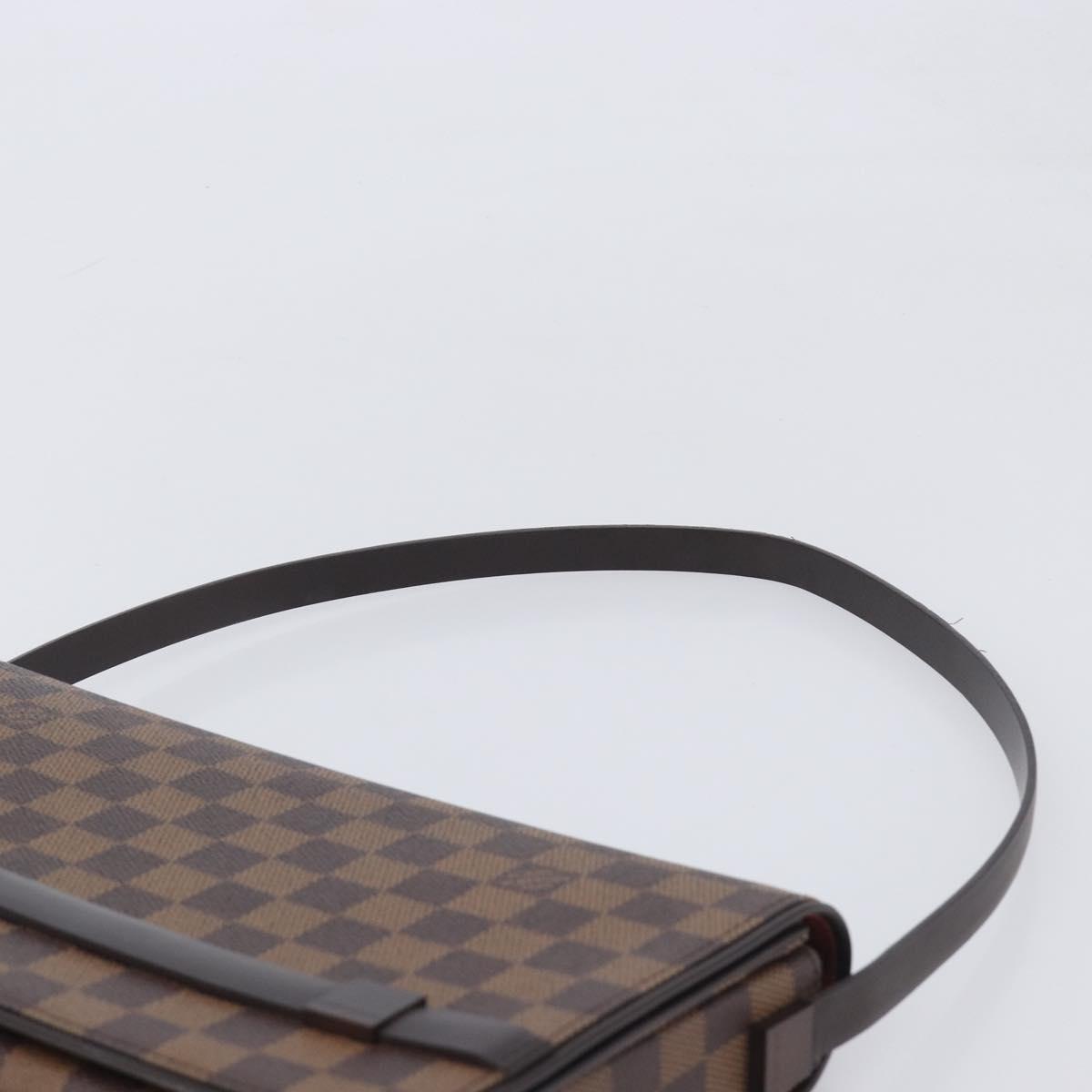 LOUIS VUITTON Damier Ebene Tribeca Ron Shoulder Bag N51160 LV Auth 213988V