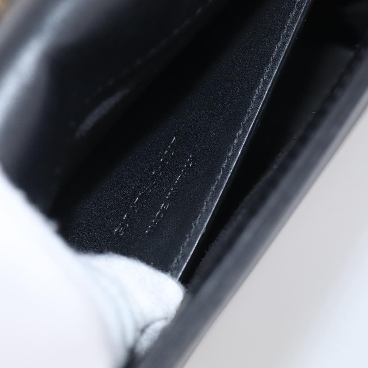 Saint Laurent Kate Chain Shoulder Bag Leather Gold Black Auth 213991M