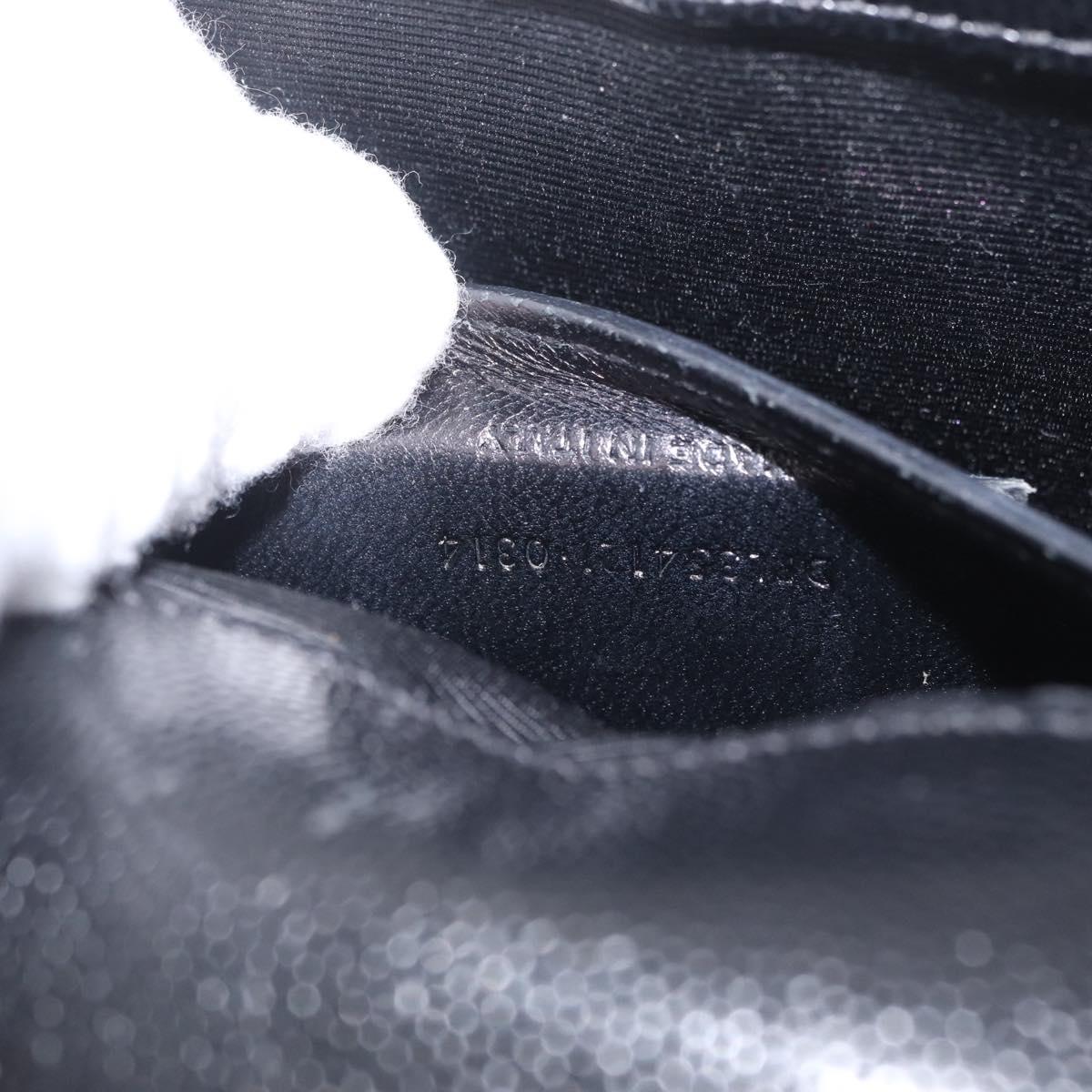 Saint Laurent Chain Kate Shoulder Bag Leather Black Gold Auth 214001M