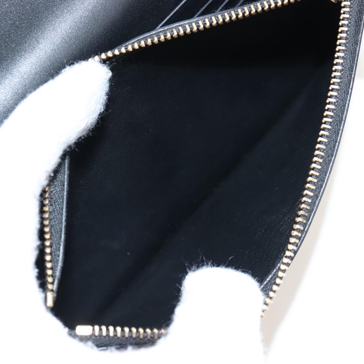 Saint Laurent Kate Chain Shoulder Bag Leather Black Gold Auth 214006M