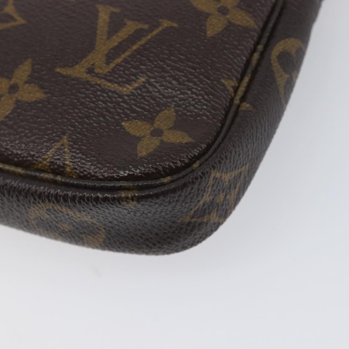 LOUIS VUITTON Mini Pochette Accessoires Pouch T&B M60153 LV Auth 214019V