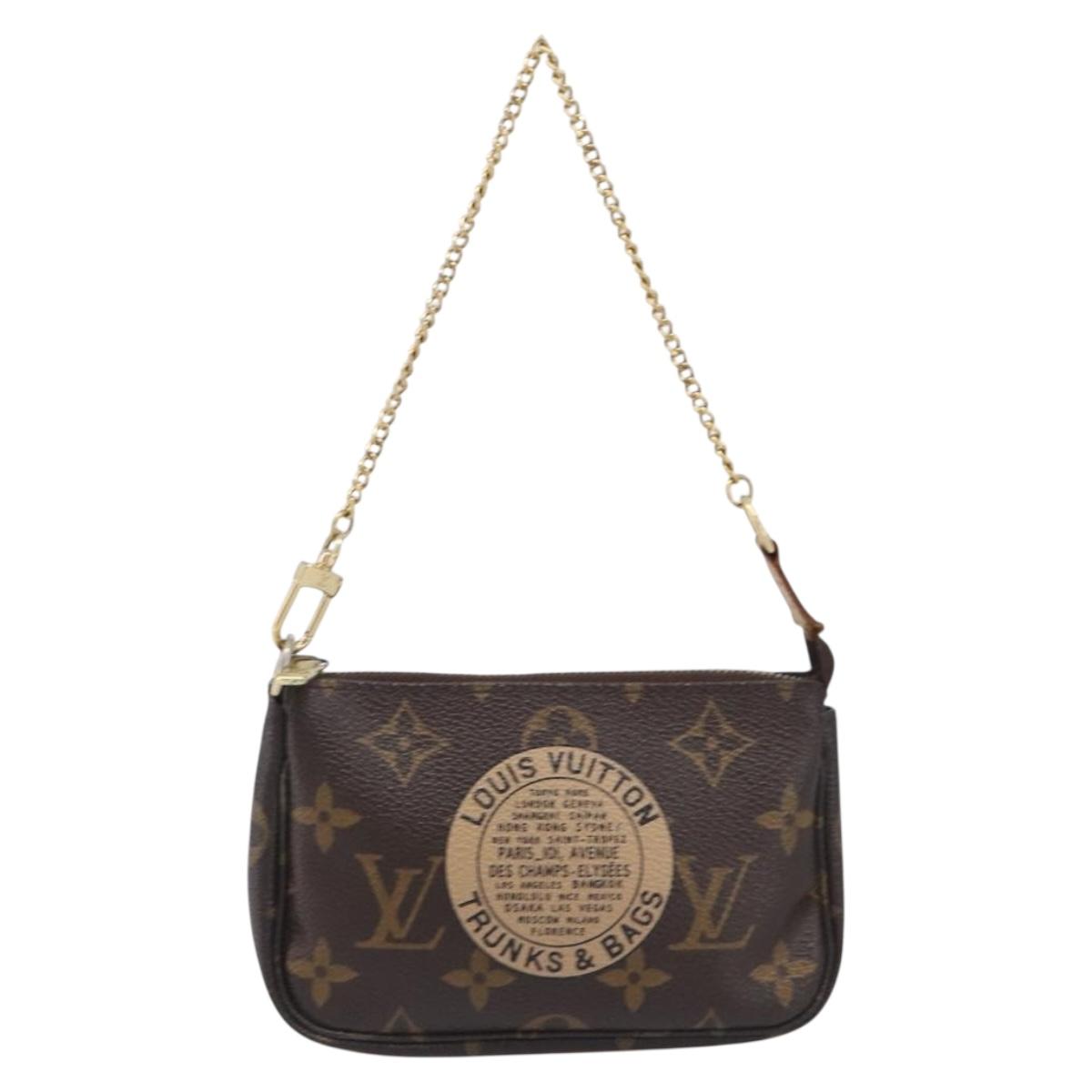 LOUIS VUITTON Mini Pochette Accessoires Pouch T&B M60153 LV Auth 214019V