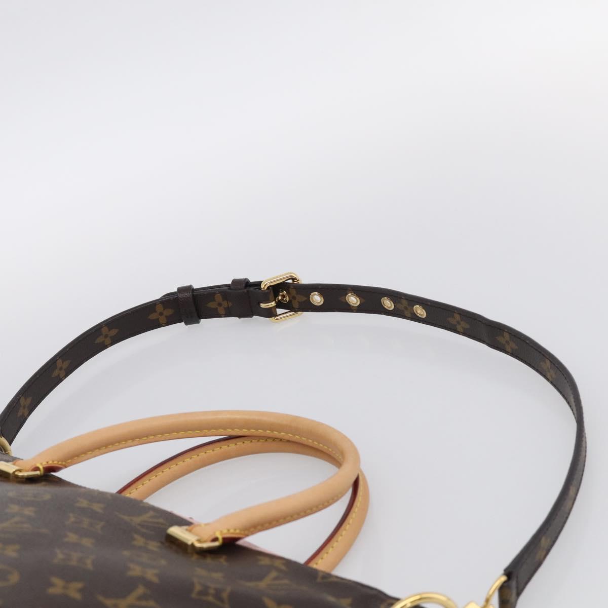 LOUIS VUITTON Monogram Pallas MM Hand Bag 2way LV Auth 214028SAM