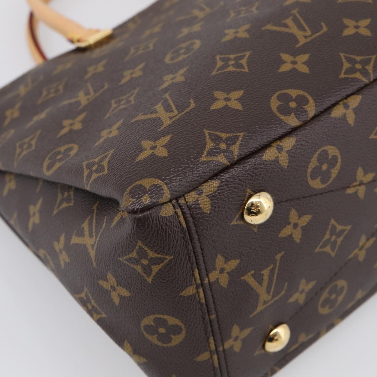LOUIS VUITTON Monogram Pallas MM Hand Bag 2way LV Auth 214028SAM