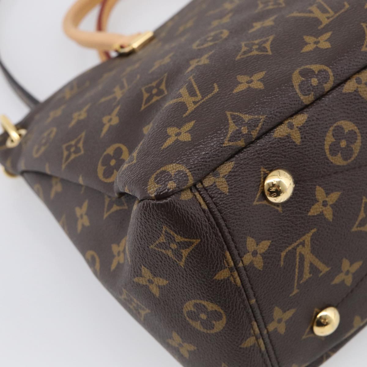 LOUIS VUITTON Monogram Pallas MM Hand Bag 2way LV Auth 214028SAM