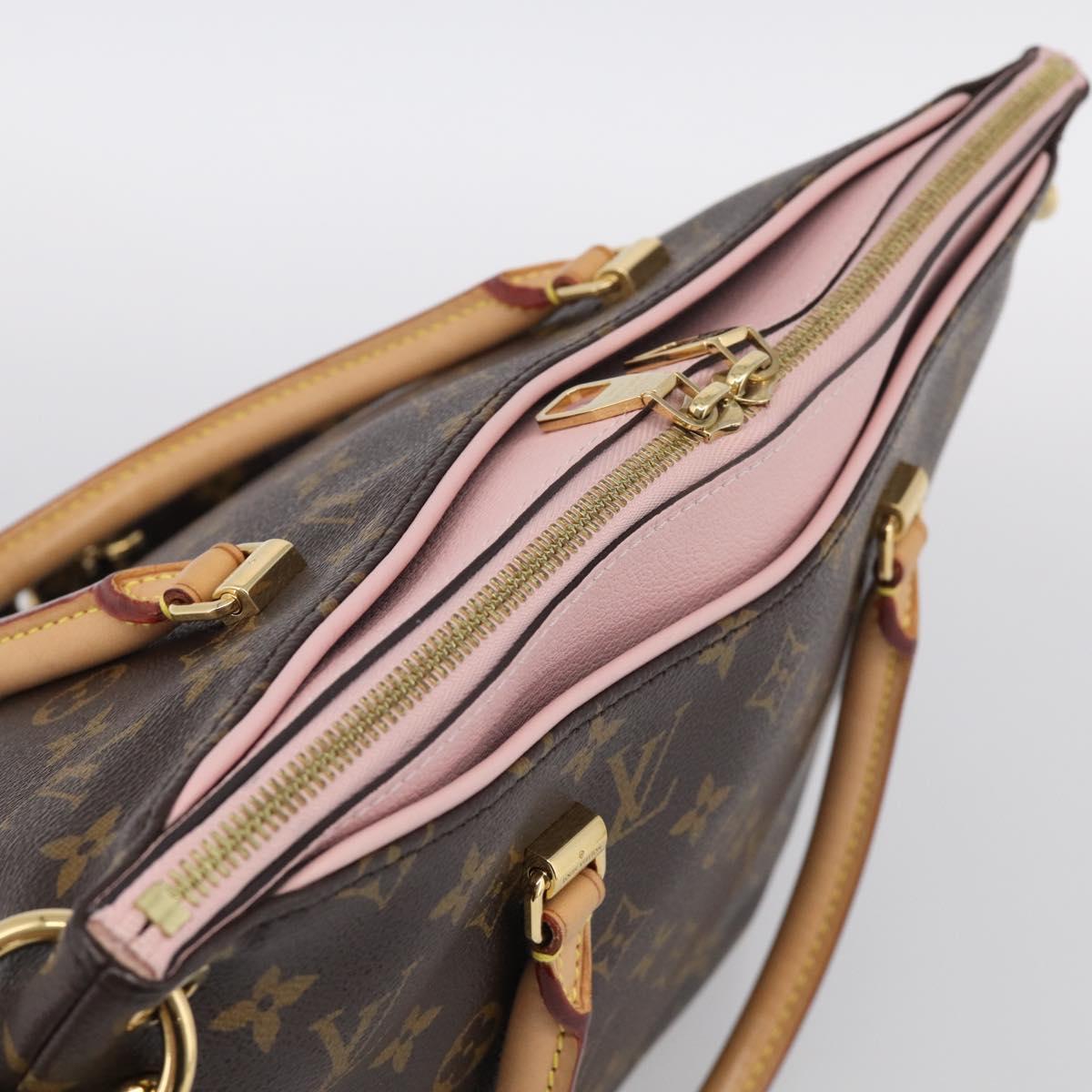 LOUIS VUITTON Monogram Pallas MM Hand Bag 2way LV Auth 214028SAM