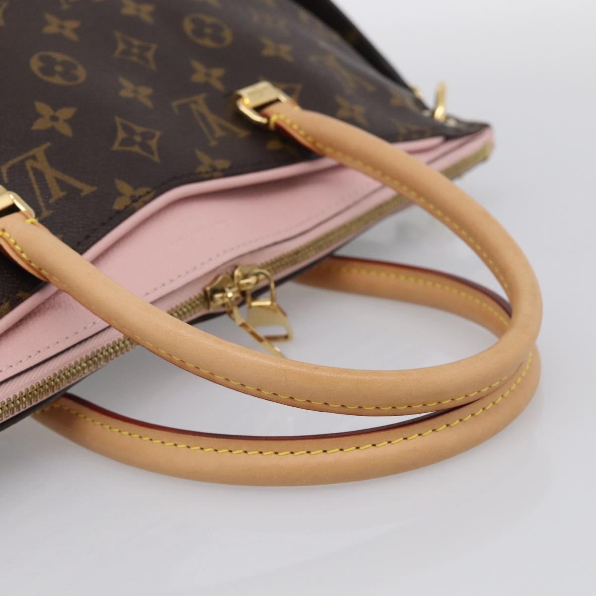 LOUIS VUITTON Monogram Pallas MM Hand Bag 2way LV Auth 214028SAM