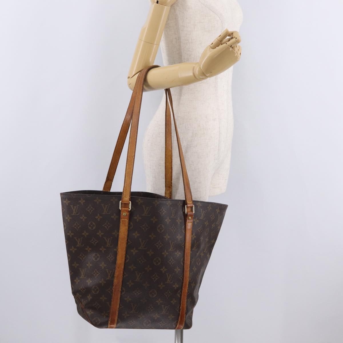 LOUIS VUITTON Monogram Sac Shopping Tote Bag M51108 LV Auth 214031