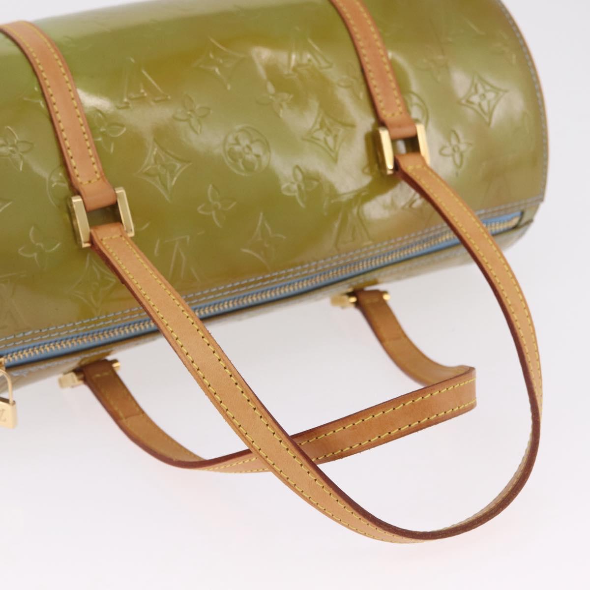 LOUIS VUITTON Monogram Vernis Bedford Hand Bag Baby Blue M91007 LV Auth 214032
