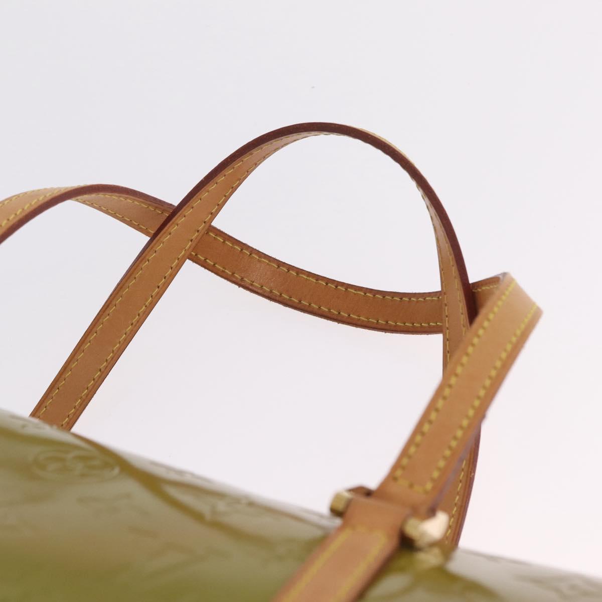 LOUIS VUITTON Monogram Vernis Bedford Hand Bag Baby Blue M91007 LV Auth 214032