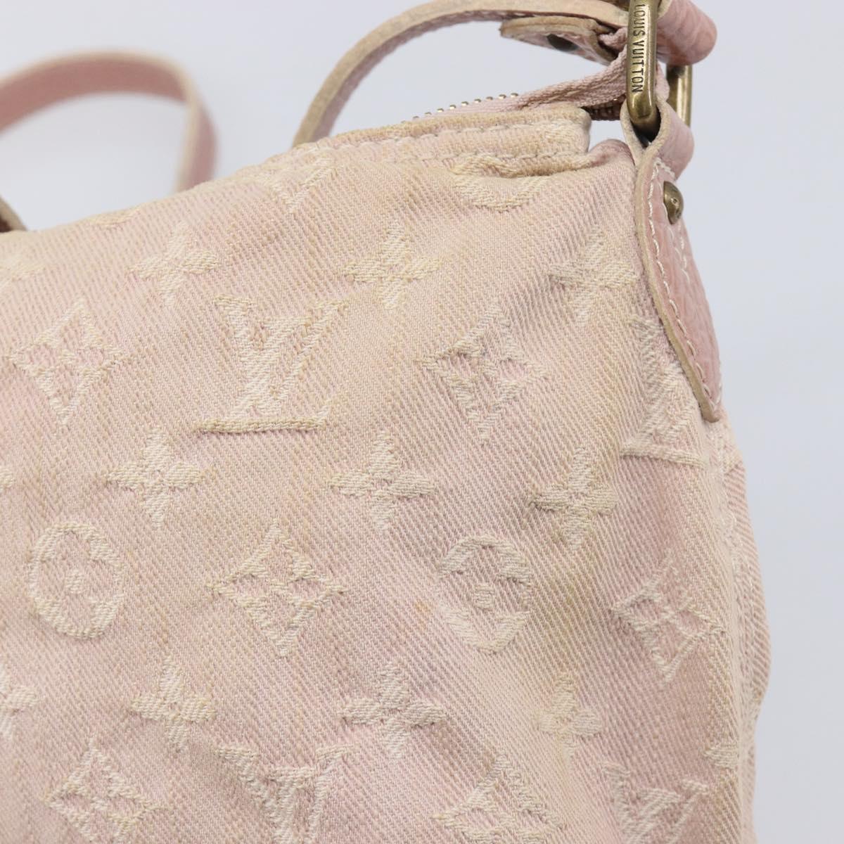 LOUIS VUITTON Monogram Denim Slytree Shoulder Bag Pink M95833 LV Auth 214062