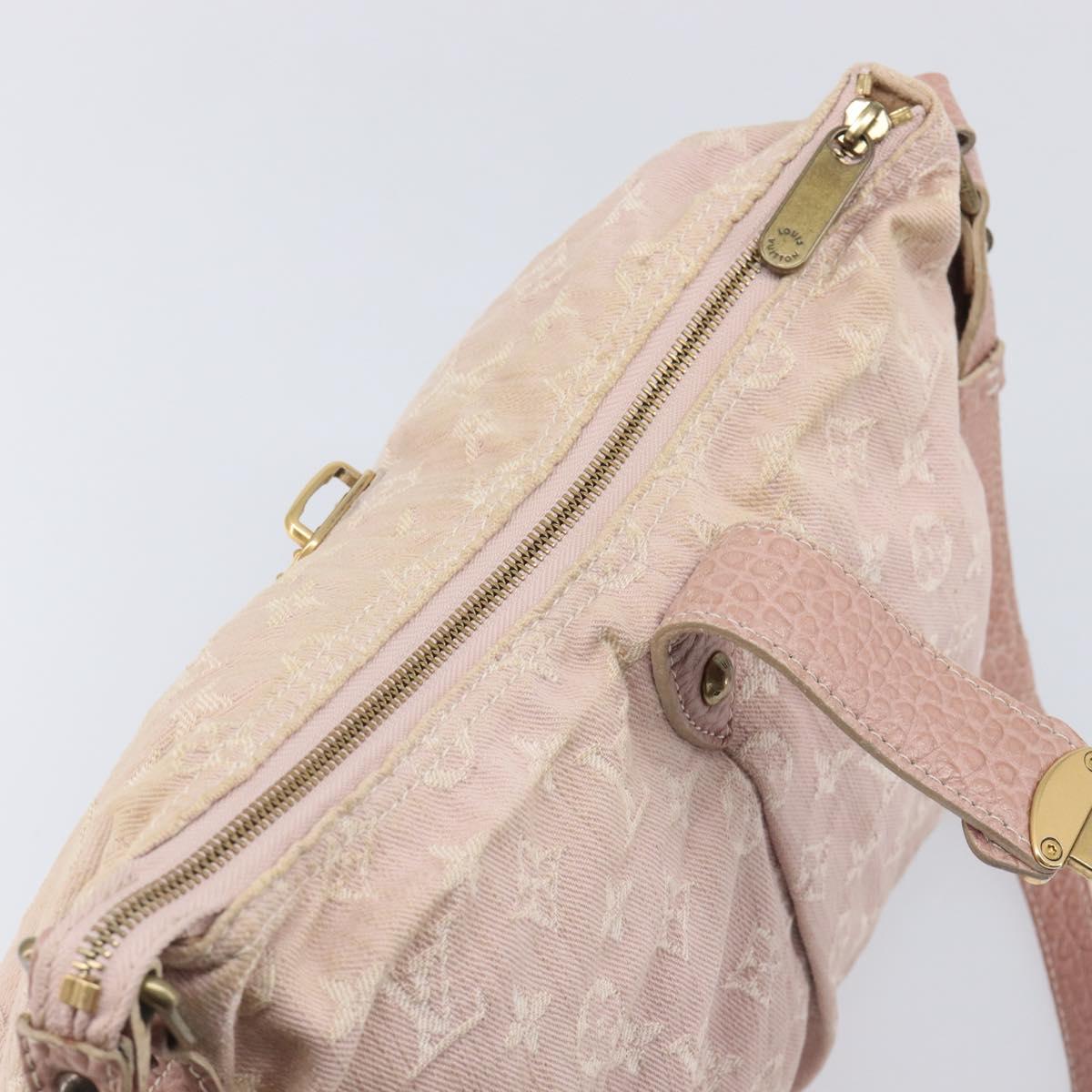 LOUIS VUITTON Monogram Denim Slytree Shoulder Bag Pink M95833 LV Auth 214062