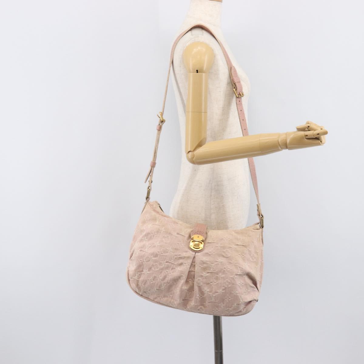 LOUIS VUITTON Monogram Denim Slytree Shoulder Bag Pink M95833 LV Auth 214062