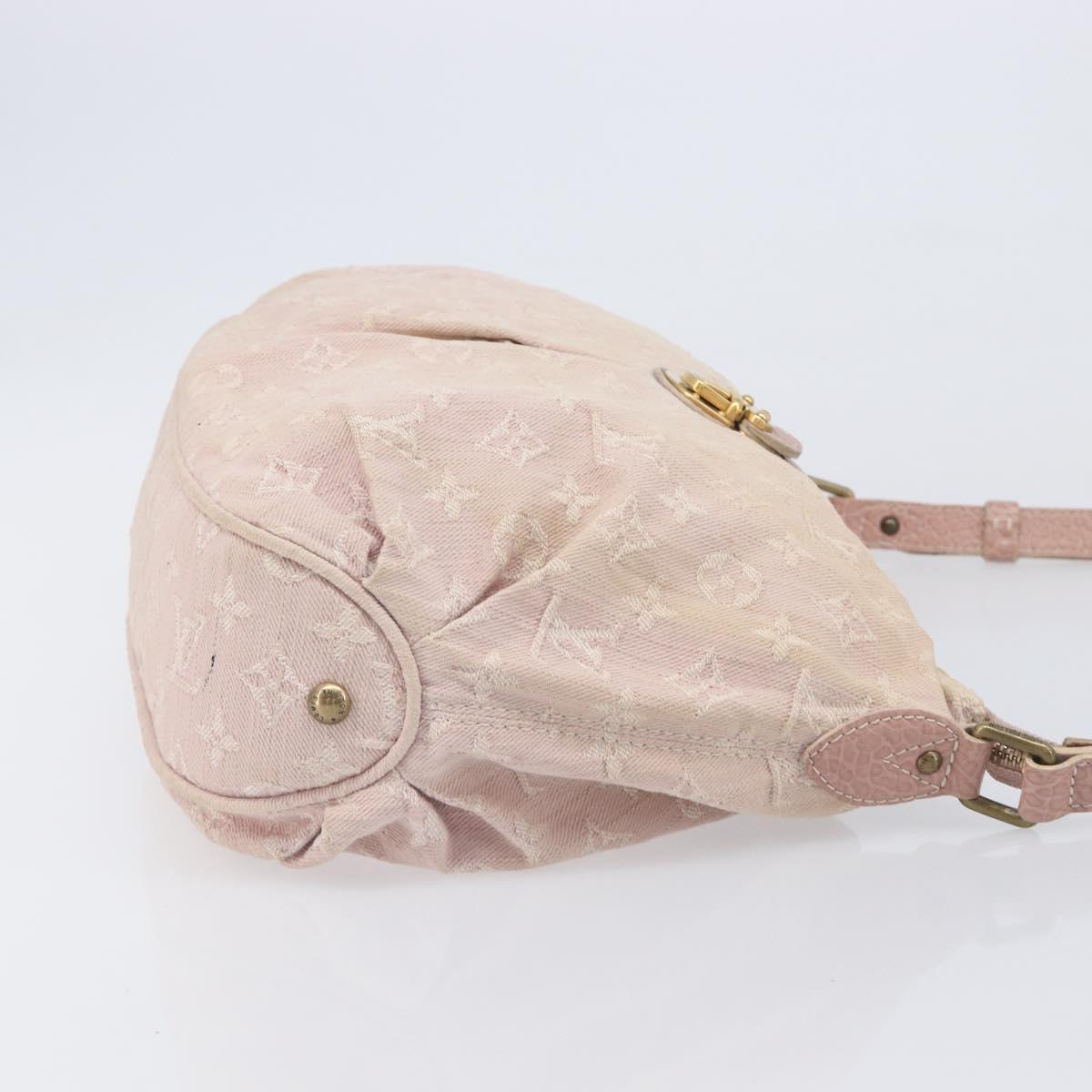LOUIS VUITTON Monogram Denim Slytree Shoulder Bag Pink M95833 LV Auth 214062