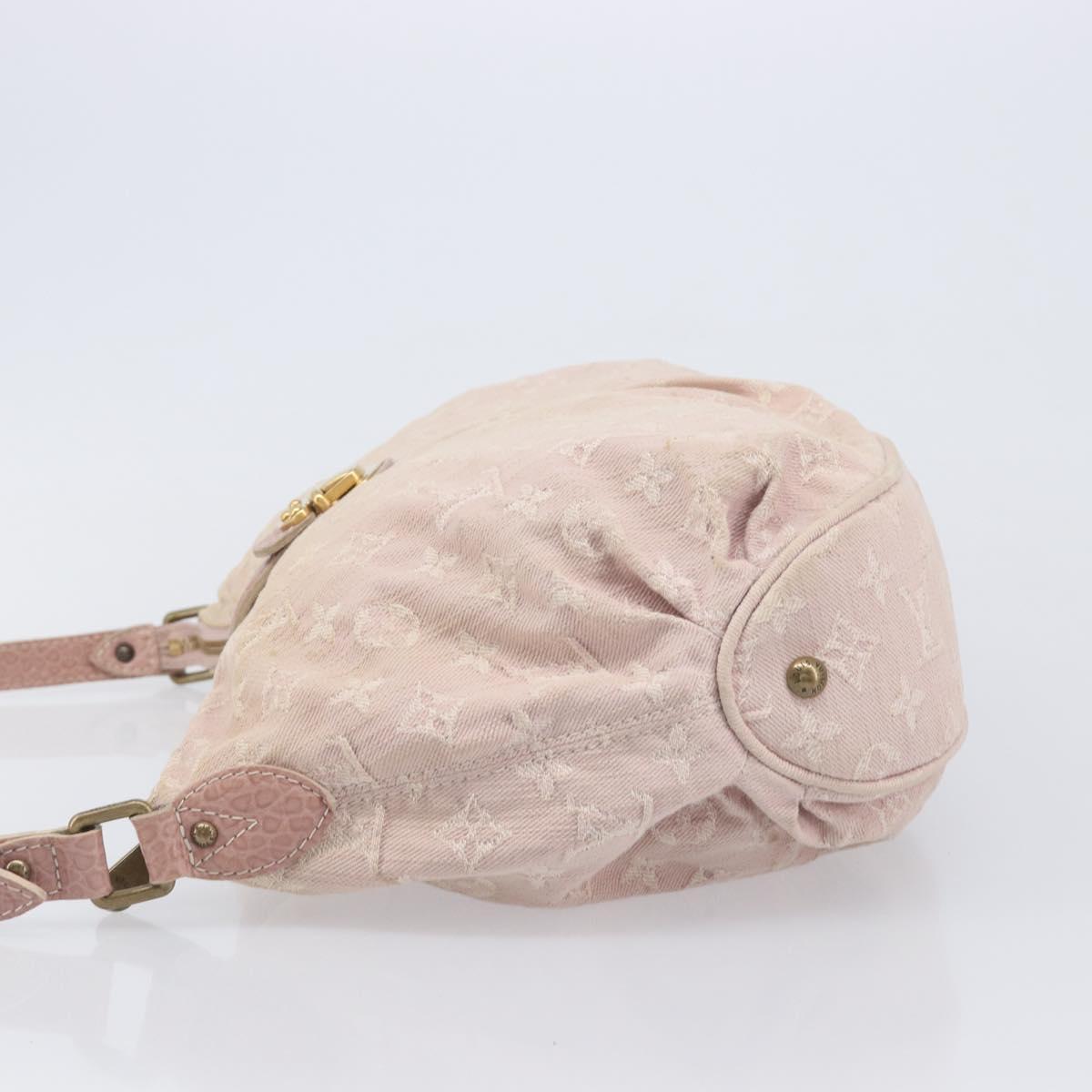 LOUIS VUITTON Monogram Denim Slytree Shoulder Bag Pink M95833 LV Auth 214062