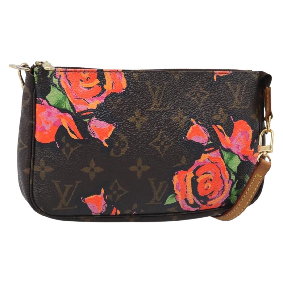 LOUIS VUITTON Monogram Rose Pochette Accessoires Pouch M48615 LV Auth 214072V
