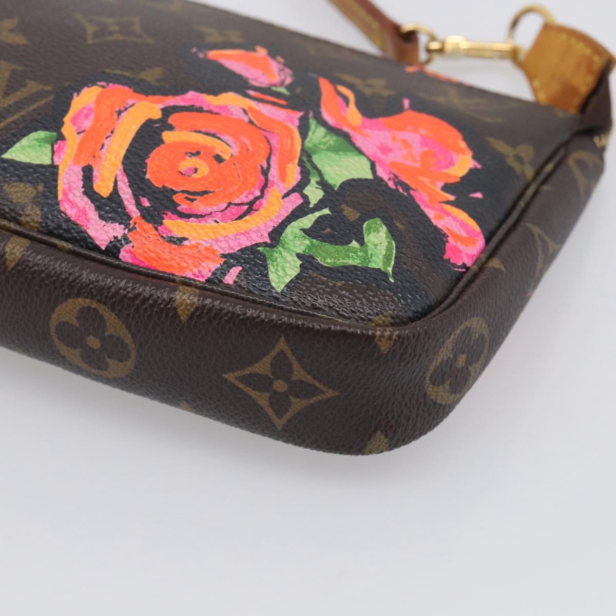 LOUIS VUITTON Monogram Rose Pochette Accessoires Pouch M48615 LV Auth 214072V
