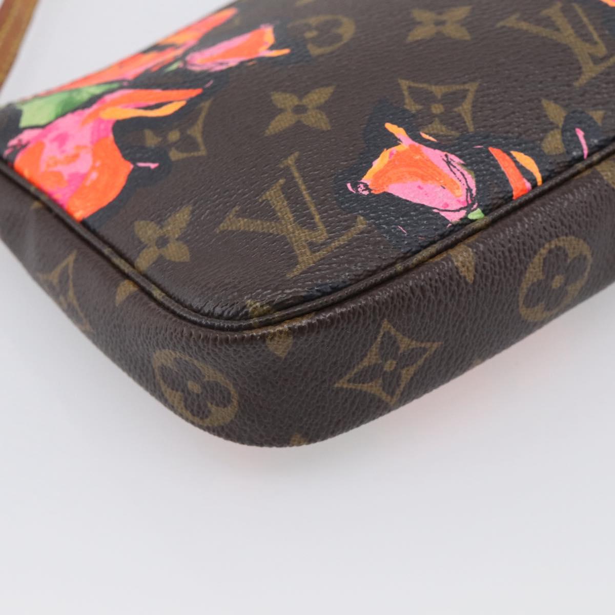 LOUIS VUITTON Monogram Rose Pochette Accessoires Pouch M48615 LV Auth 214072V