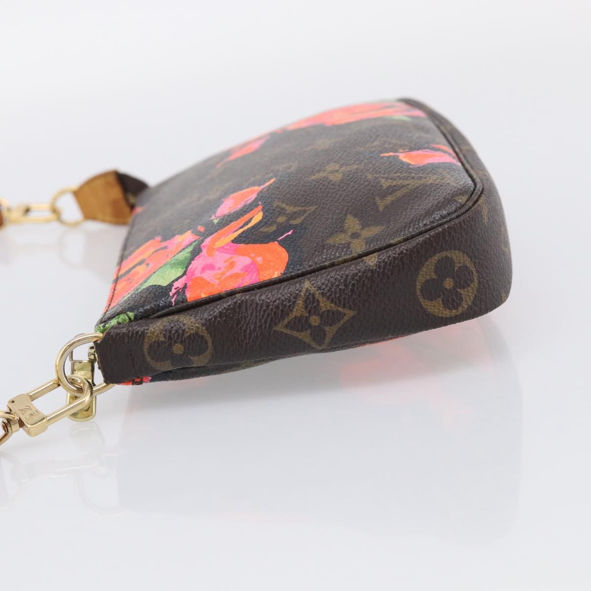 LOUIS VUITTON Monogram Rose Pochette Accessoires Pouch M48615 LV Auth 214072V