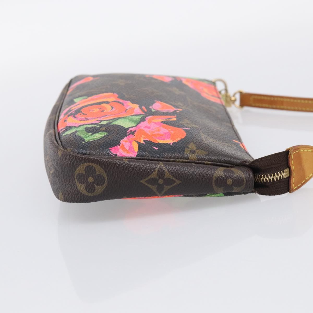 LOUIS VUITTON Monogram Rose Pochette Accessoires Pouch M48615 LV Auth 214072V