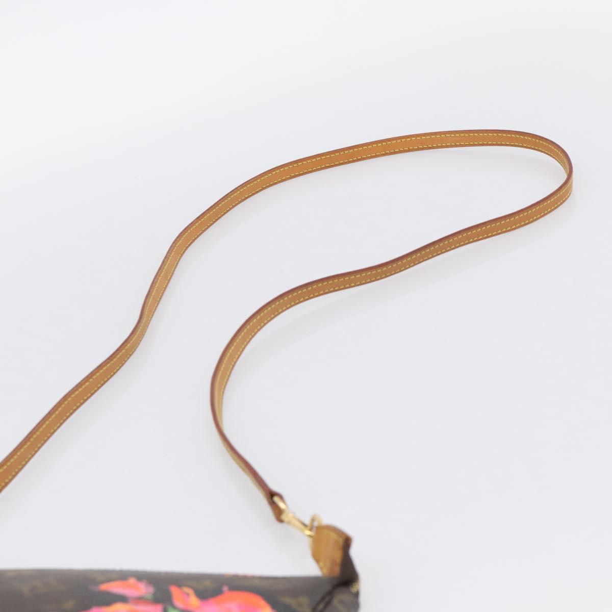 LOUIS VUITTON Monogram Rose Pochette Accessoires Pouch M48615 LV Auth 214072V