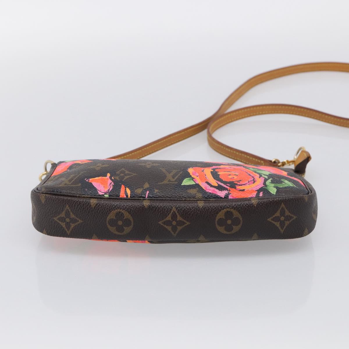 LOUIS VUITTON Monogram Rose Pochette Accessoires Pouch M48615 LV Auth 214072V