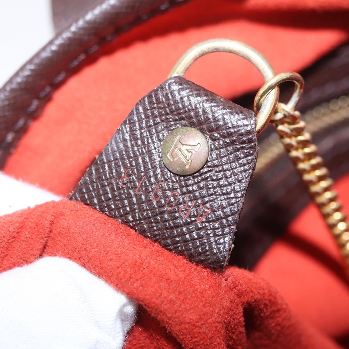 LOUIS VUITTON Damier Ebene Marais Shoulder Bag N42240 LV Auth 214097