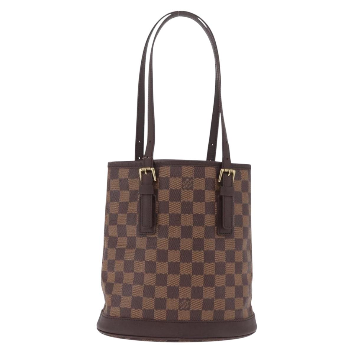 LOUIS VUITTON Damier Ebene Marais Shoulder Bag N42240 LV Auth 214097