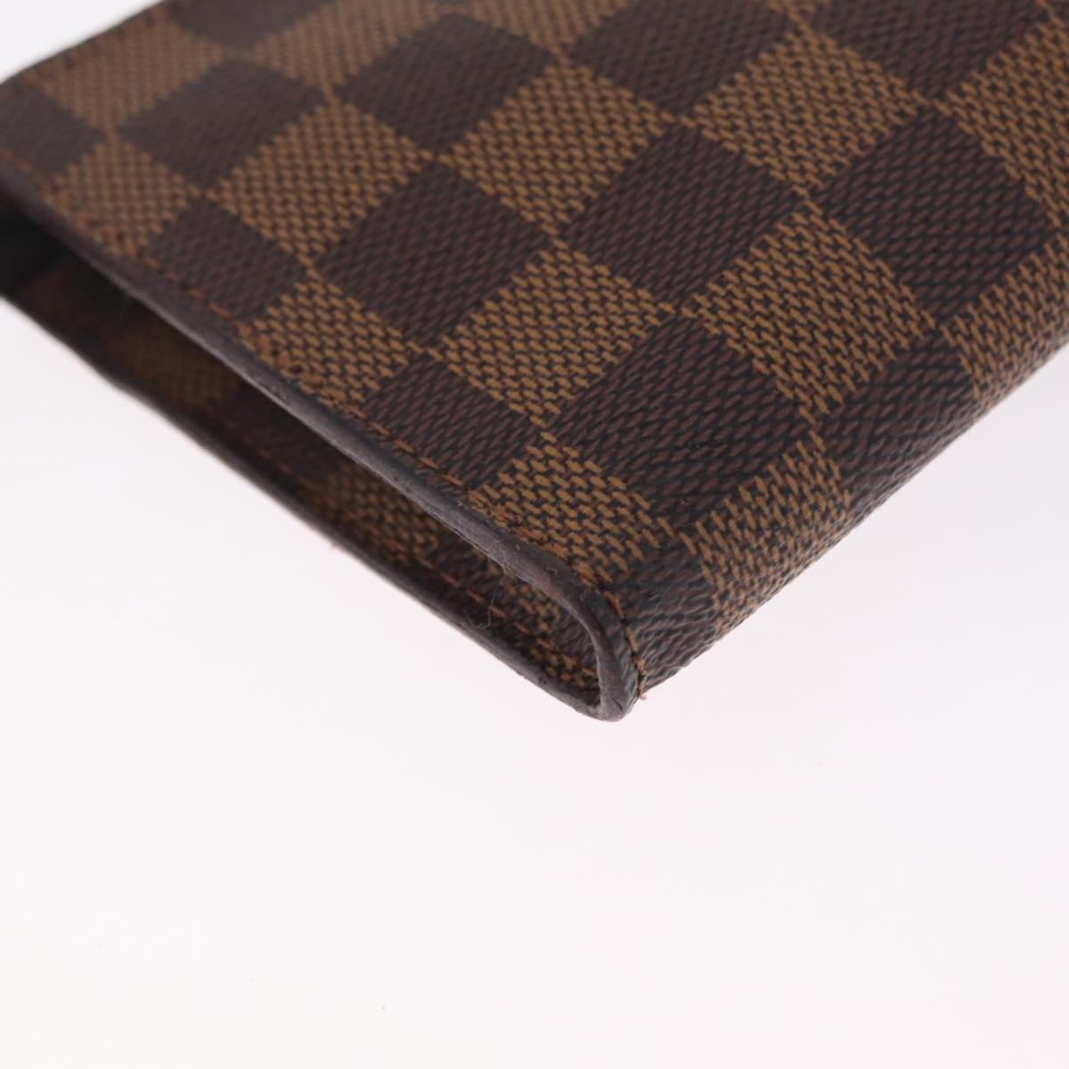LOUIS VUITTON Damier Ebene Marais Pouch LV Auth 214098A
