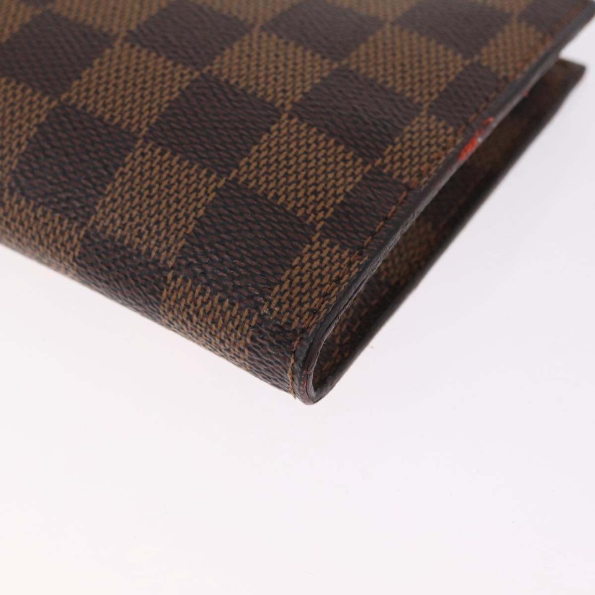 LOUIS VUITTON Damier Ebene Marais Pouch LV Auth 214098A