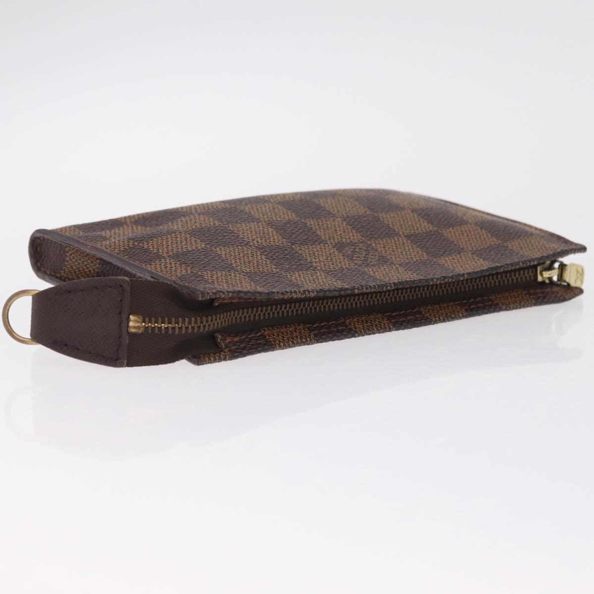 LOUIS VUITTON Damier Ebene Marais Pouch LV Auth 214098A