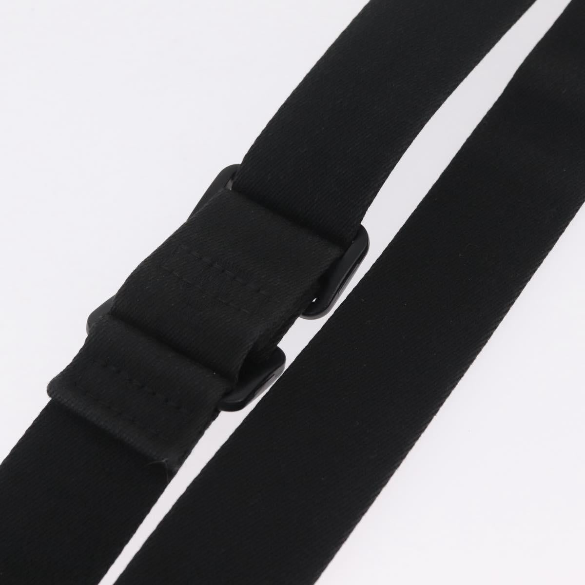 LOUIS VUITTON Tadao Shoulder Strap Canvas Black Silver LV Auth 214127V