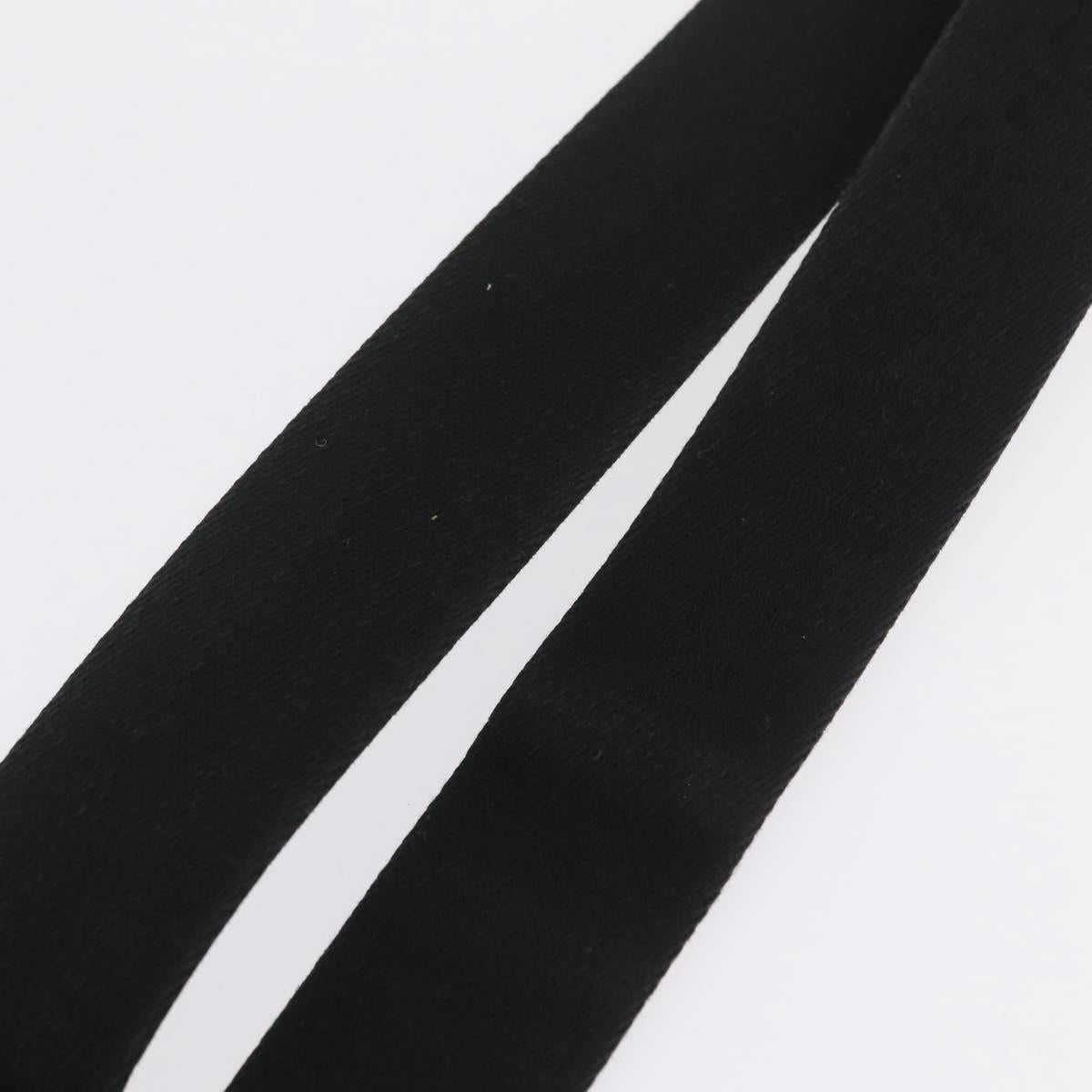LOUIS VUITTON Tadao Shoulder Strap Canvas Black Silver LV Auth 214127V