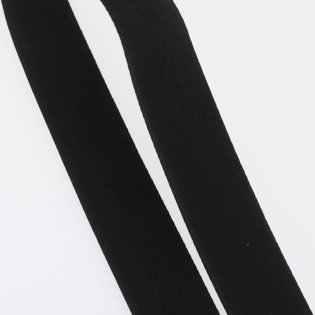 LOUIS VUITTON Tadao Shoulder Strap Canvas Black Silver LV Auth 214127V