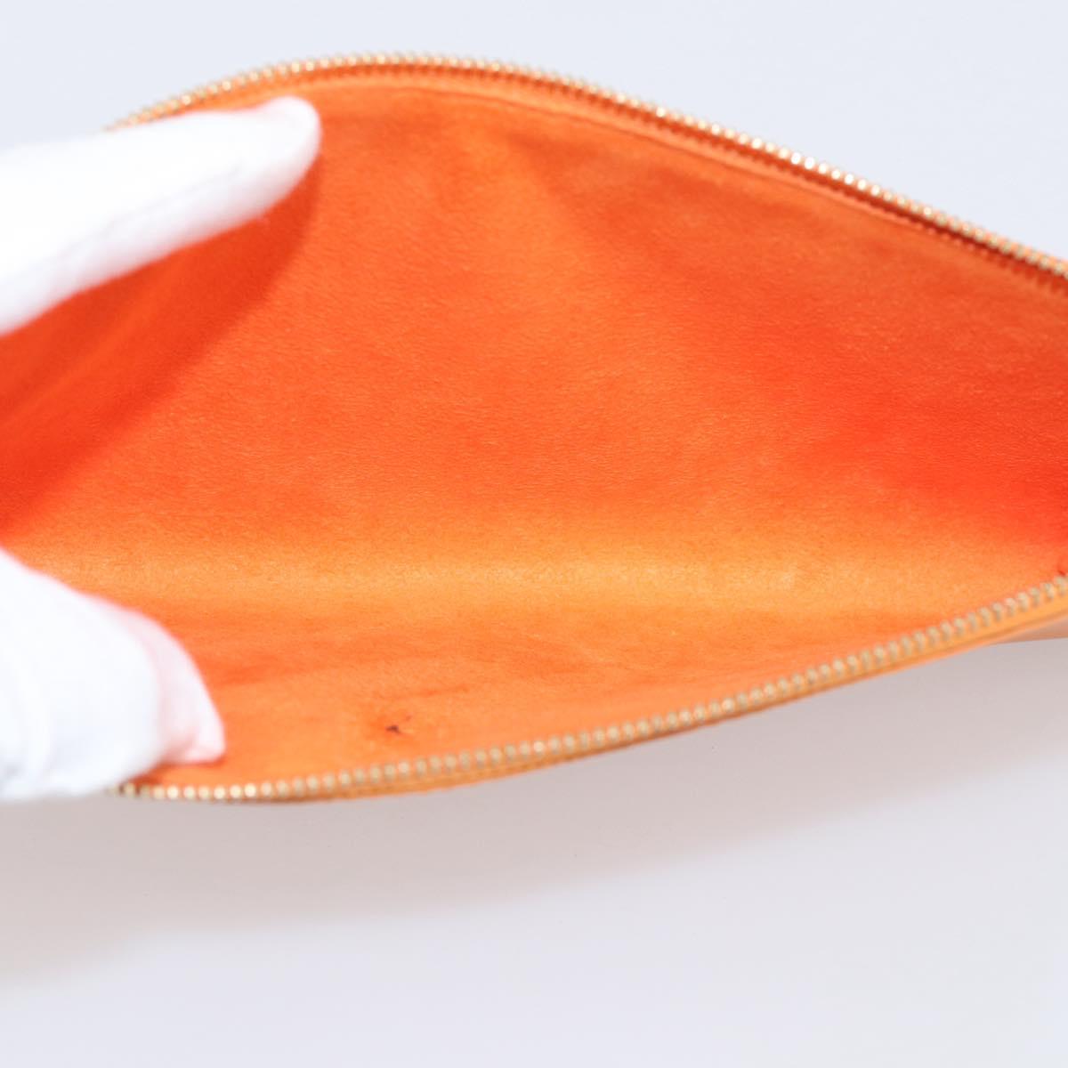LOUIS VUITTON Epi Pochette Accessoires NM Orange Mandarin M5294H LV Auth 214145V
