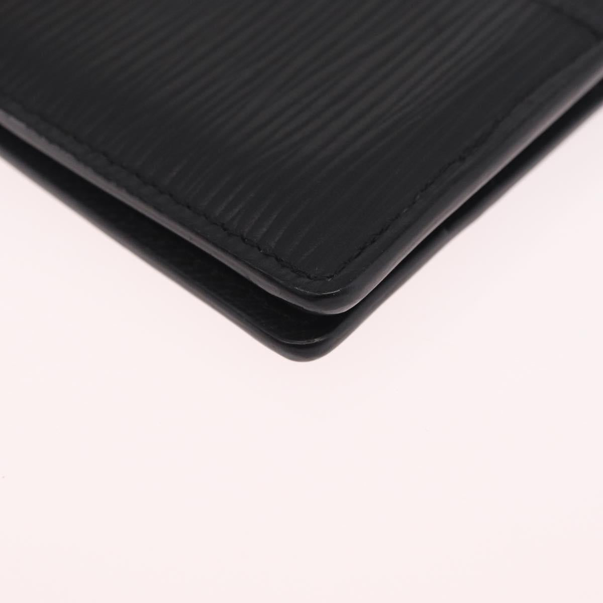 LOUIS VUITTON Epi Organizer Dupoch Card Case Black M60642 LV Auth 214217V