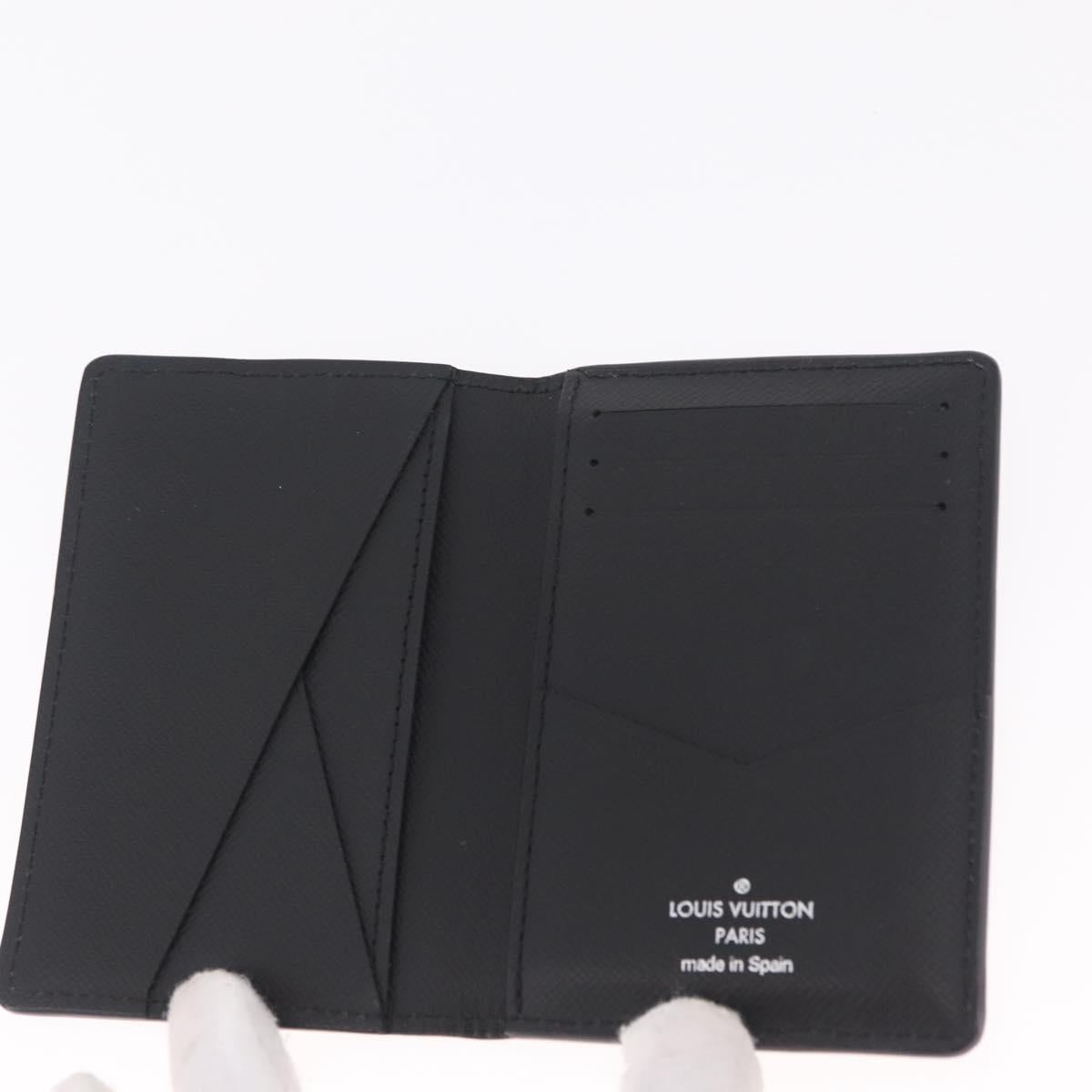 LOUIS VUITTON Epi Organizer Dupoch Card Case Black M60642 LV Auth 214217V