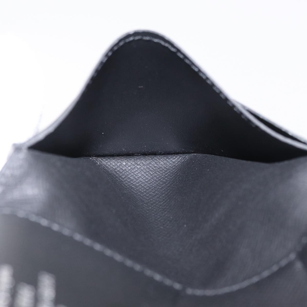 LOUIS VUITTON Epi Organizer Dupoch Card Case Black M60642 LV Auth 214217V