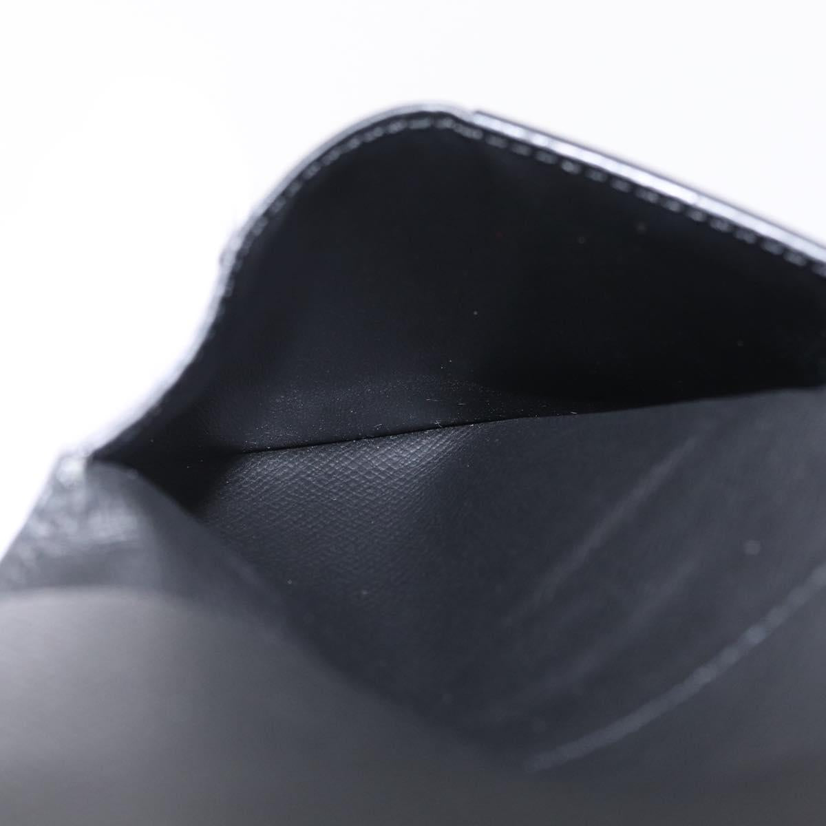 LOUIS VUITTON Epi Organizer Dupoch Card Case Black M60642 LV Auth 214217V