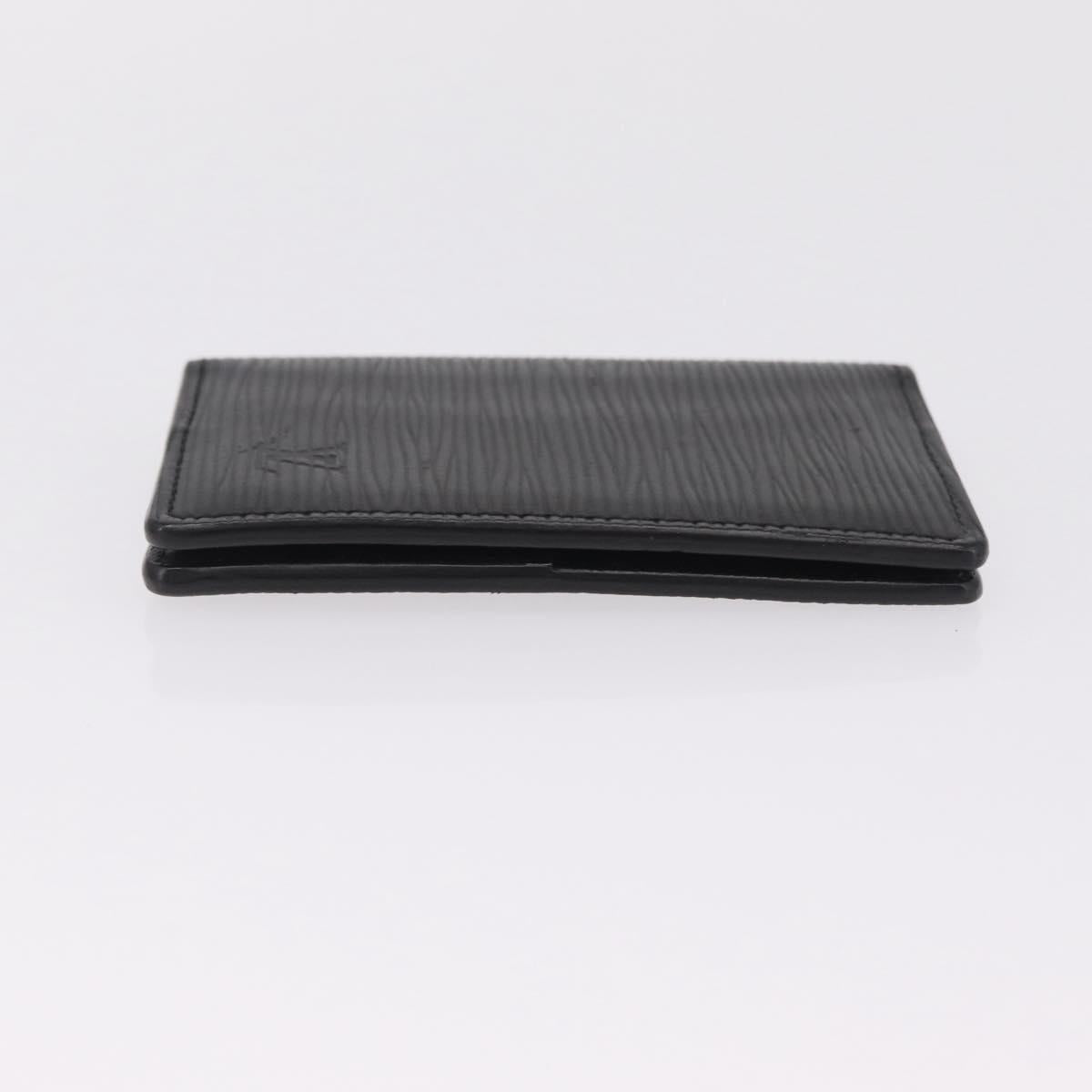 LOUIS VUITTON Epi Organizer Dupoch Card Case Black M60642 LV Auth 214217V