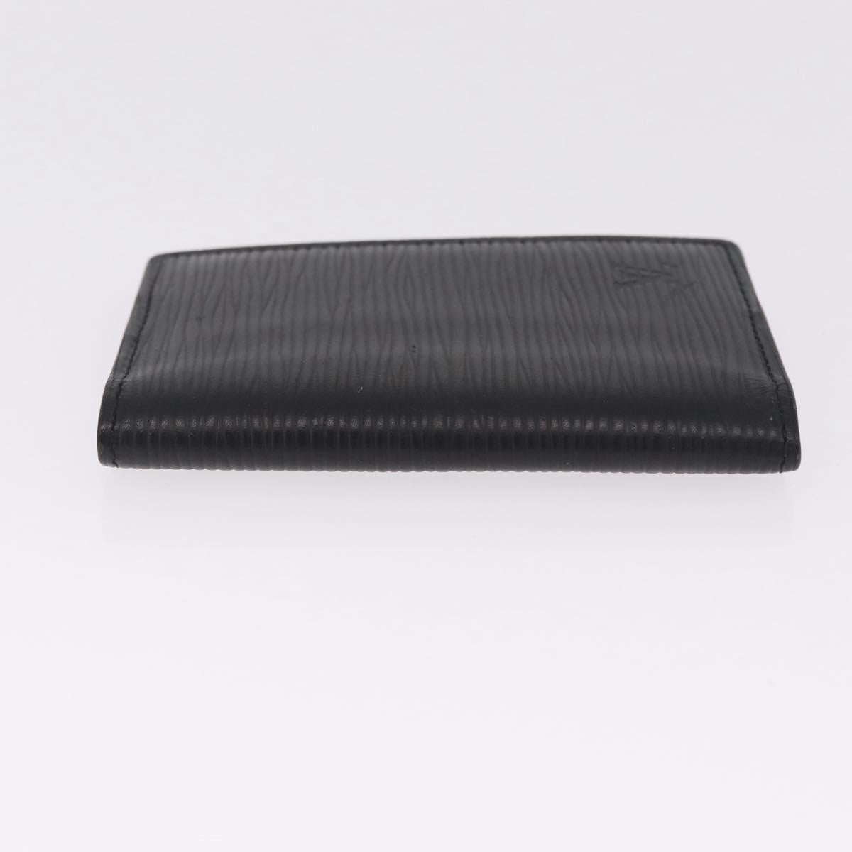 LOUIS VUITTON Epi Organizer Dupoch Card Case Black M60642 LV Auth 214217V