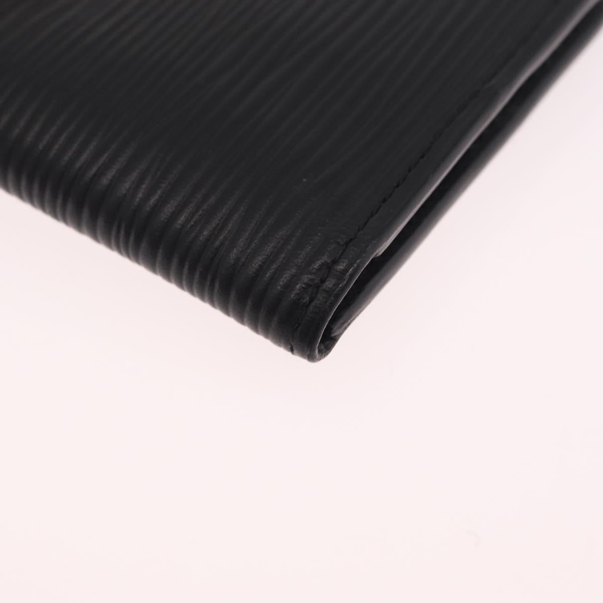 LOUIS VUITTON Epi Organizer Dupoch Card Case Black M60642 LV Auth 214217V