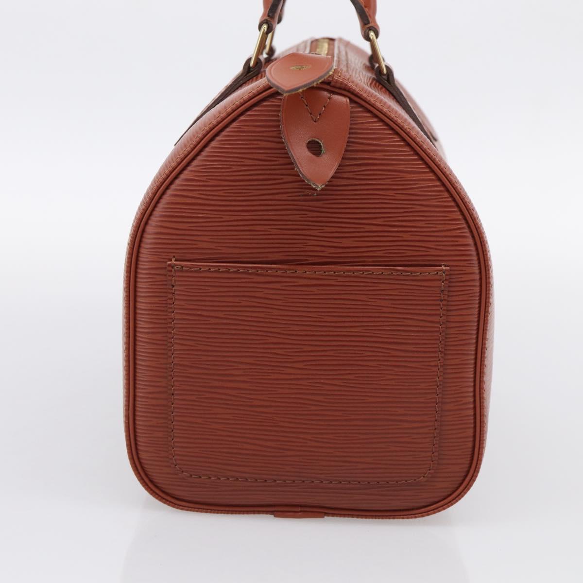 LOUIS VUITTON Epi Speedy 25 Hand Bag Brown M43013 LV Auth 214229V