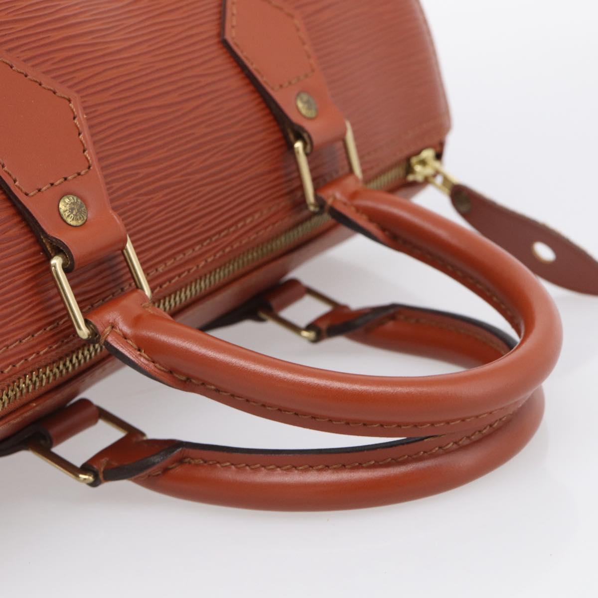 LOUIS VUITTON Epi Speedy 25 Hand Bag Brown M43013 LV Auth 214229V